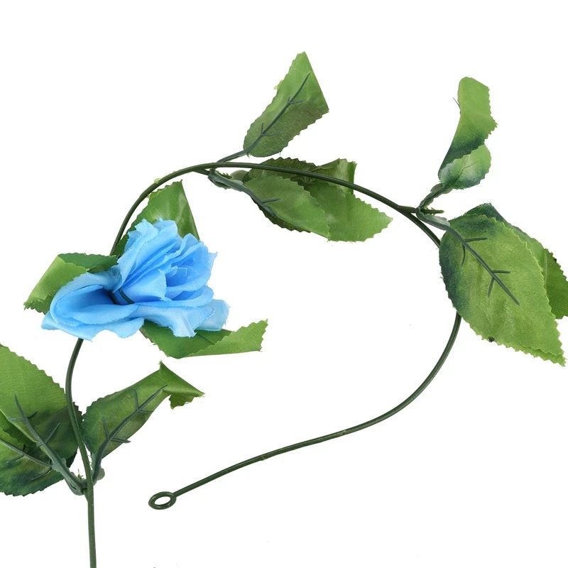 2 5 м искусственная Роза Гирлянда Шелковый цветок лоза плюща дома свадьбы сада
