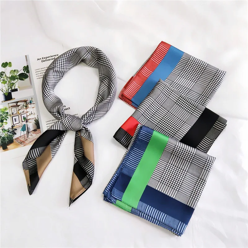 Новые женские шелковые шарфы весна лето сумка шляпа шарф брендовый дизайн