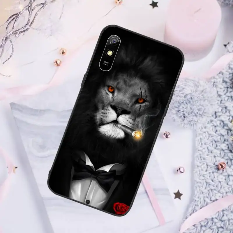 

lion art animal cool Phone Case For Xiaomi Mi Redmi Note 7 8 9 pro 8T 9T 9S 9A 10 Lite pro