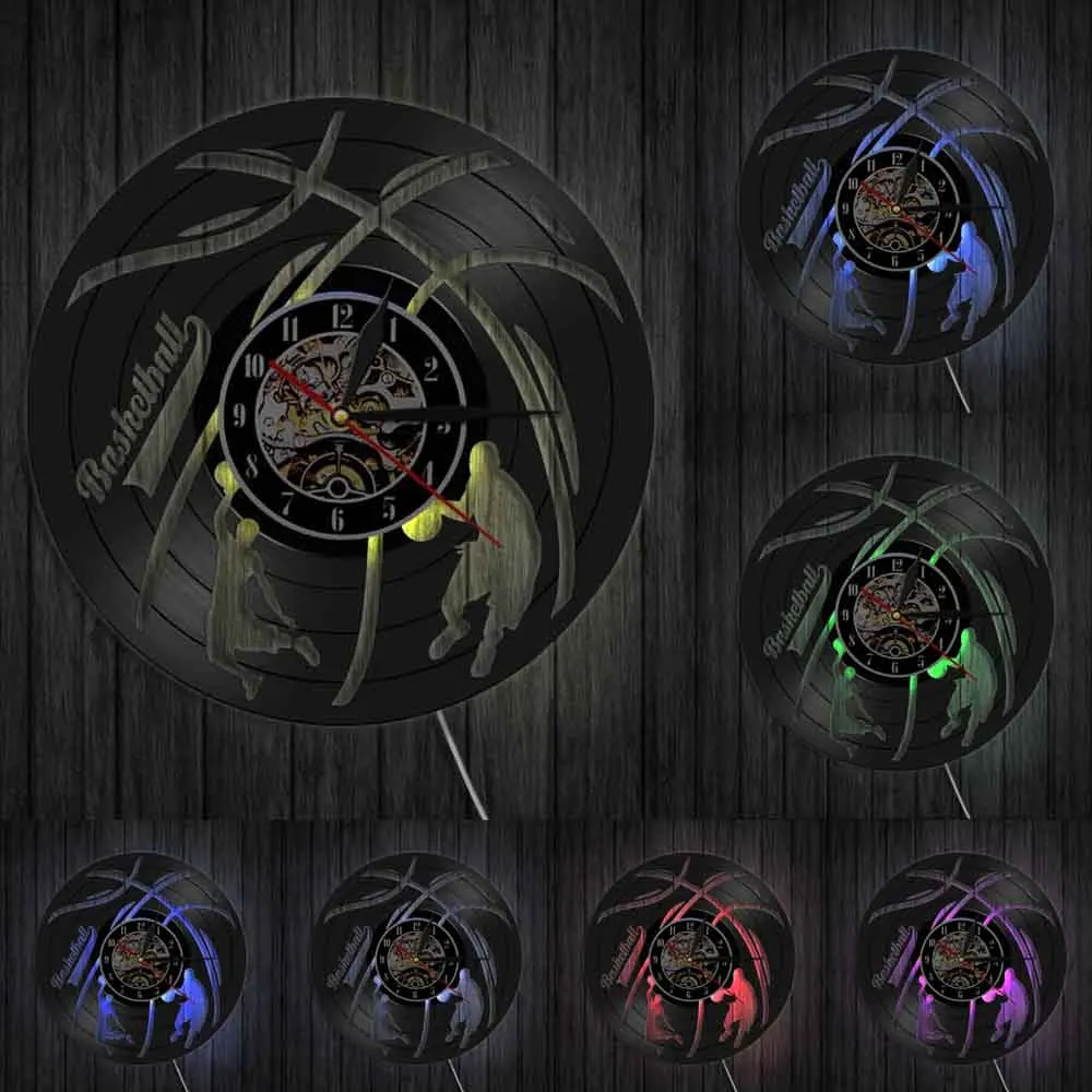 Баскетбольные спортивные часы ручной работы Подвесные для фитнеса бесшумные