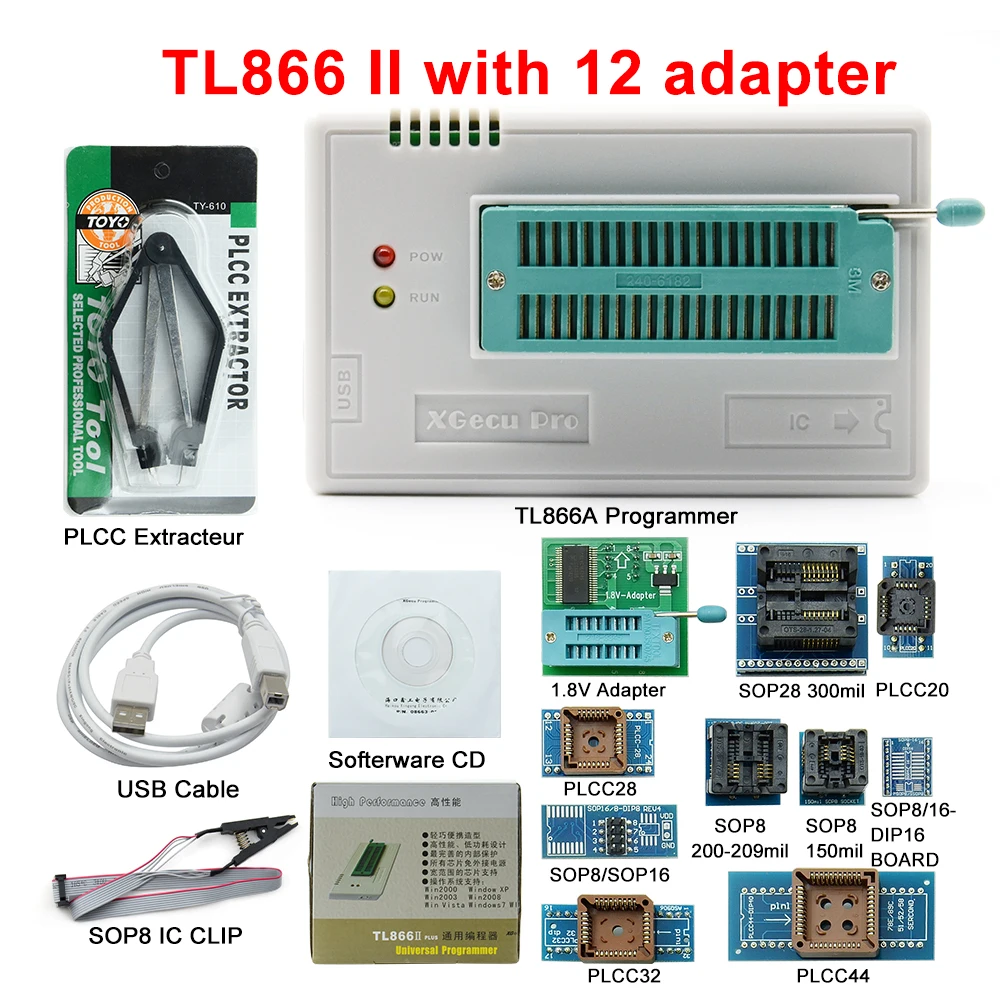 Оригинальный TL866II PLUS TL866 обновленный универсальный высокоскоростной