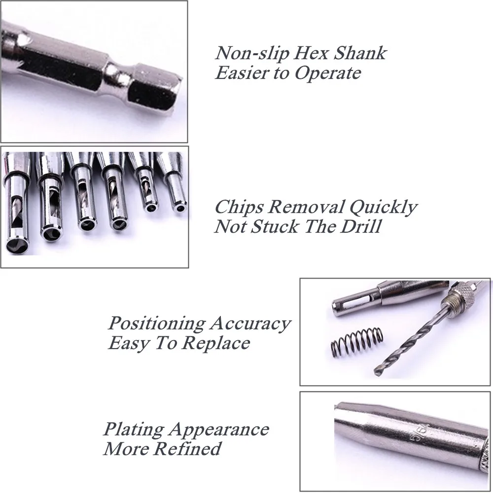 1 шт. бит пустотелого сверла кольцевая тонкий пояс который крепится на шарнир