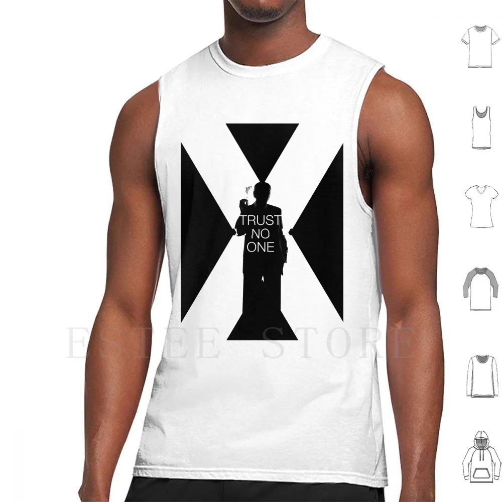 

   Trust No One X Files    Tank Tops Vest Cotton Trust No One Trustno1 X Files The X Files Txf Xf Mulder Scully