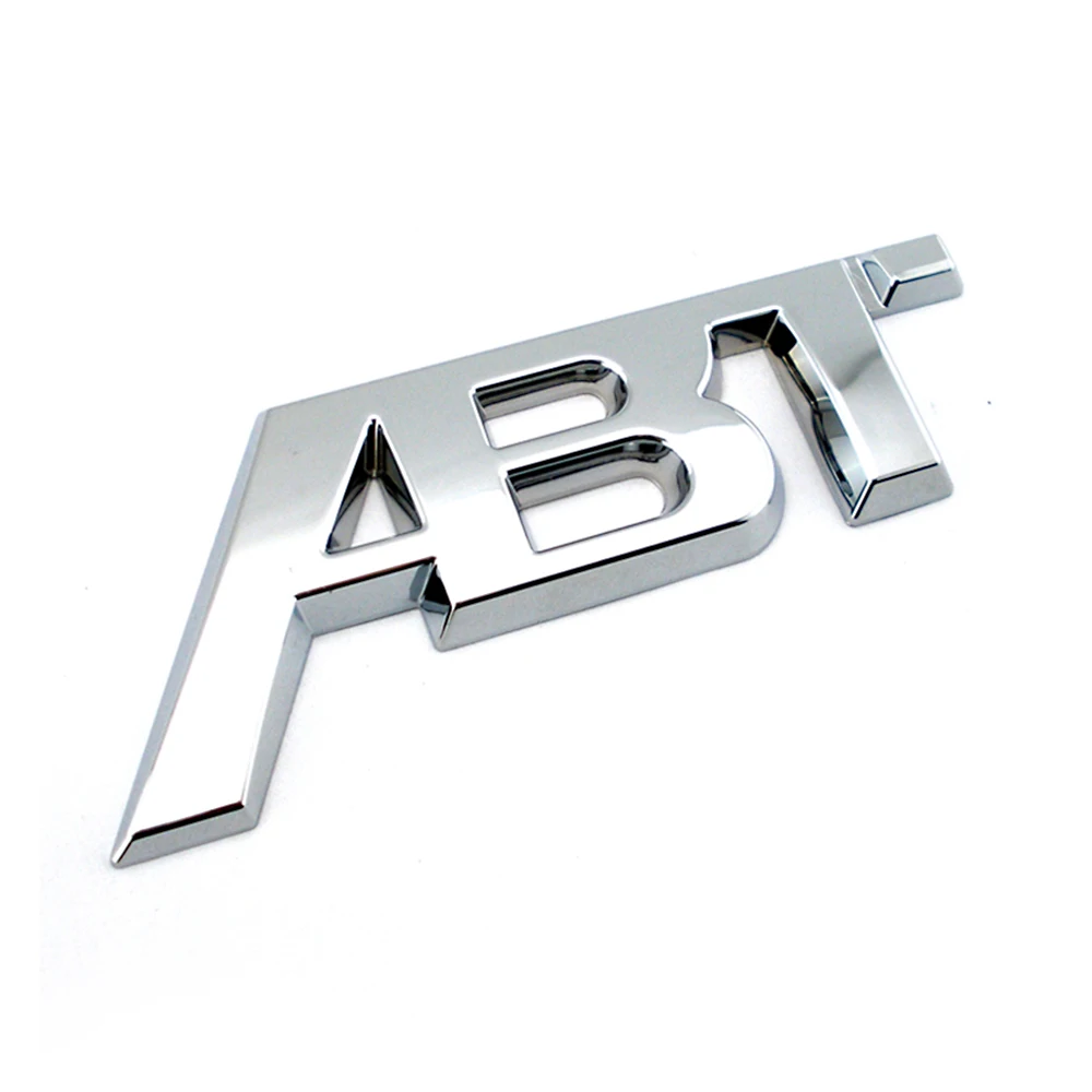 Металлическая наклейка с логотипом автомобиля ABT для Audi Volkswagen Seat Skoda Golf Octavia Kodiaq Leon