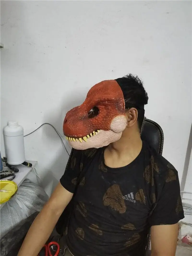 Вечерние маска для хеллоуина и карнавала подарок Велоцираптор динозавра T-Rex