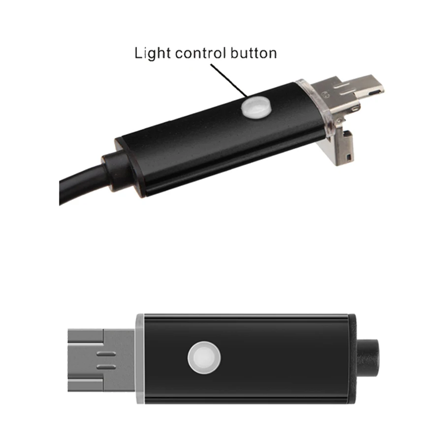 7 мм эндоскоп mini USB android IP67 Водонепроницаемый 6 светодиодов Регулируемый бороскоп