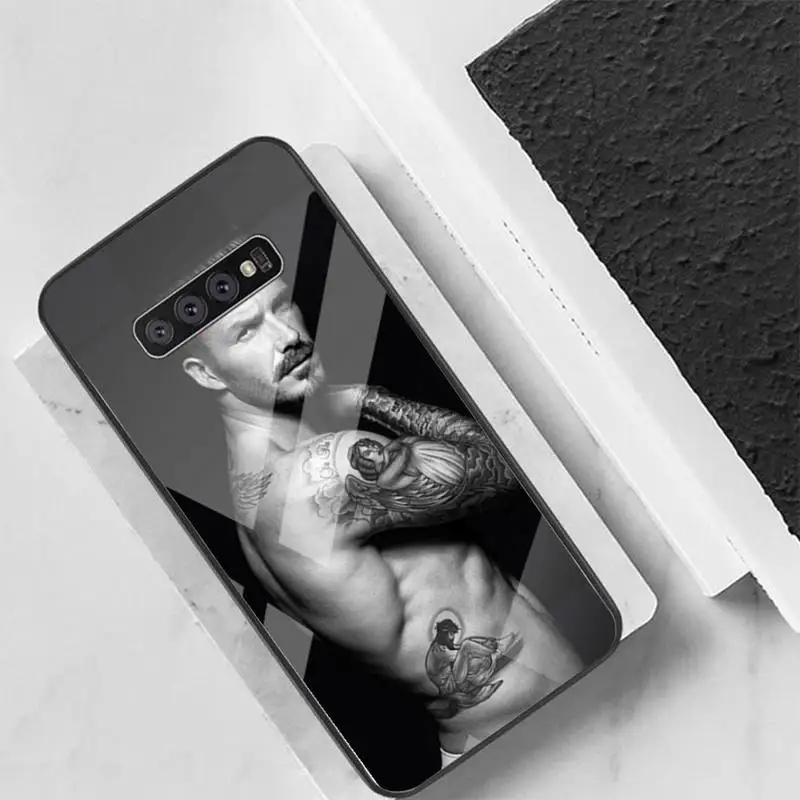 

Handsome man Phone Case Back Cover For Samsung Cases S20 Plus S10 NOTE 8 9 10 10PRO Tempered Glass Soft Silicone Edge