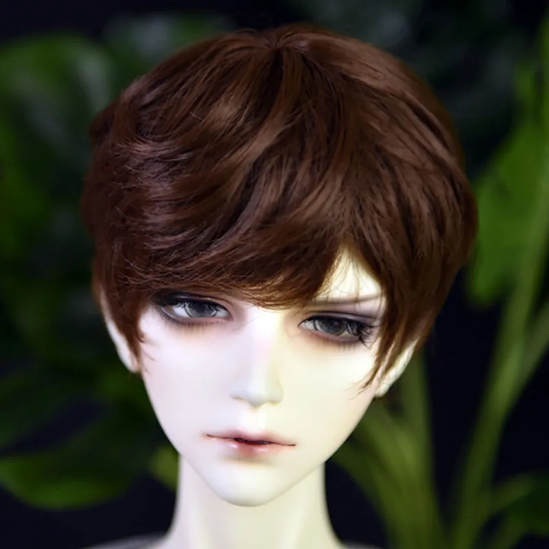 Bybrana BJD парик 1/3 1/4 1/6 короткие волосы коричневые секретные серебряные натуральные