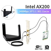 2400mbps for intel ax200 wifi 6 wireless card bluetooth 5 1 desktop kit m 2 ax200ngw network wlan card 802 11ax adapter mu mimo