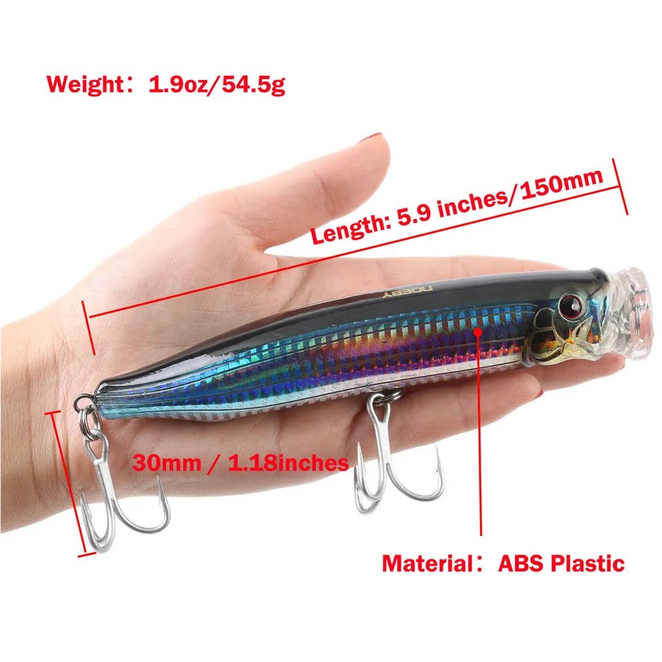 NOEBY Поппер приманка верхняя вода жесткая рыболовная волна скалолазание