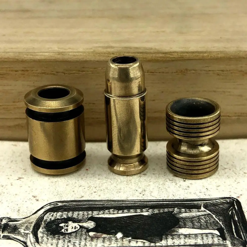 EDC инструменты шарики для ножей латунные цилиндрические бусы на шнурок Паракорд