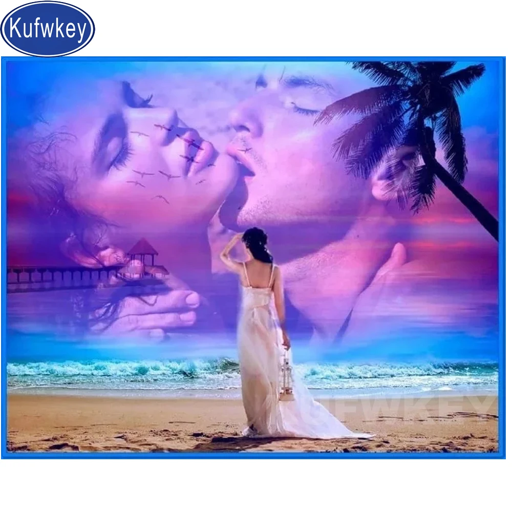 Алмазная 5D живопись сделай сам наборы для вышивки крестиком фиолетовая фантазия