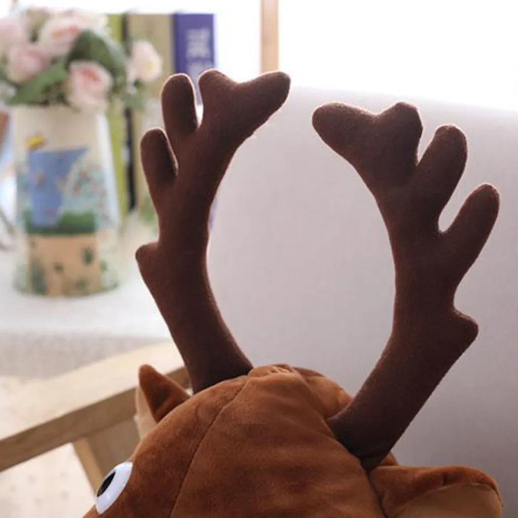 Рождественская шапка для взрослых забавный олень кепка в форме бегемота