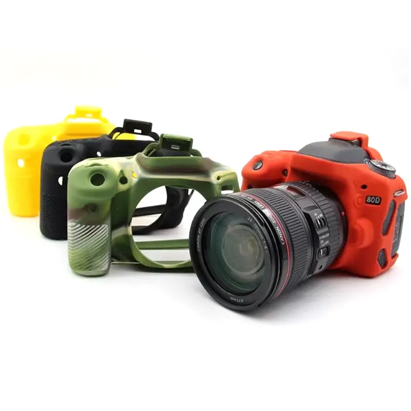 Высокое качество силикона Камера чехол Крышка для Canon 6D/70D/77D/80D/650D/700D/5D3 5DS 5DR/5D Mark