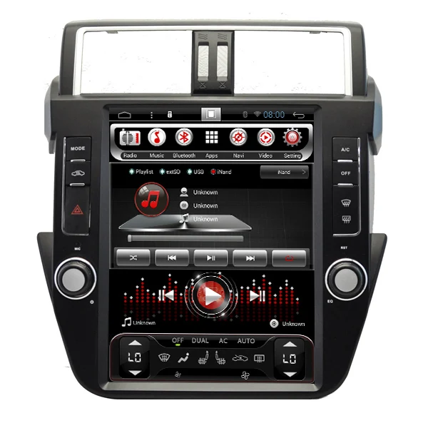 

Автомобильный Радио мультимедийный плеер для-TOYOTA Prado 2014-2017 12,1 дюймов Автомобильный GPS мультимедийный плеер Радио DVD плеер