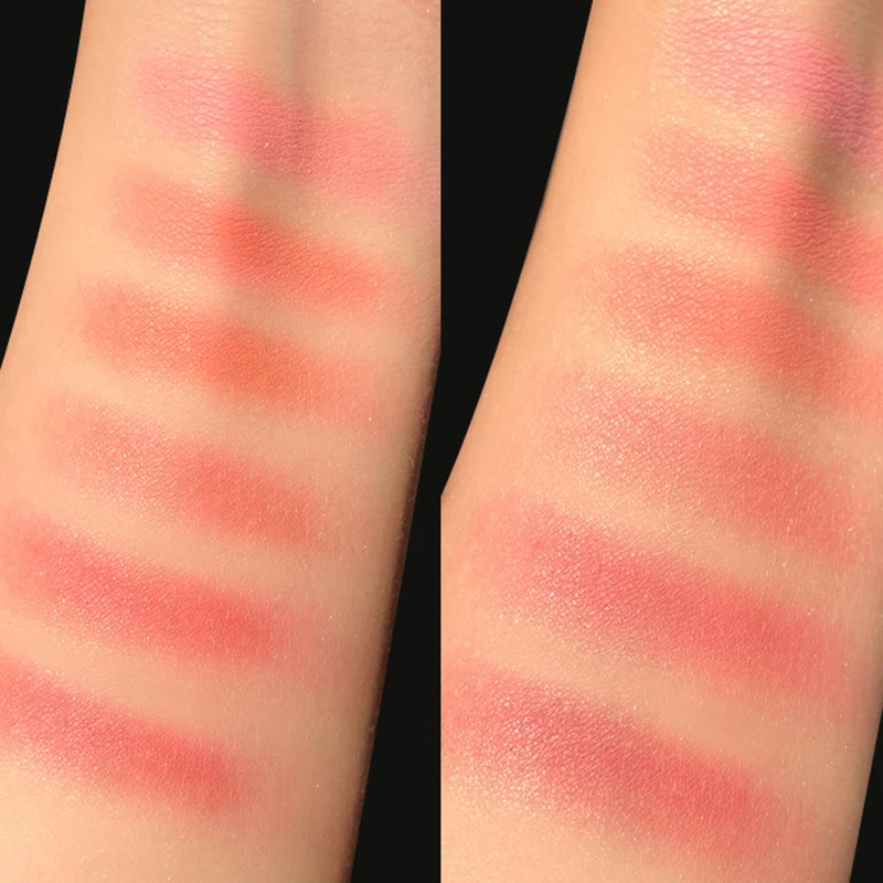 

6 Colors Blush Palette Waterproof Long Lasting Brightening Nature Shading Blush Makeup Maquiagem Eyeshadow Palette