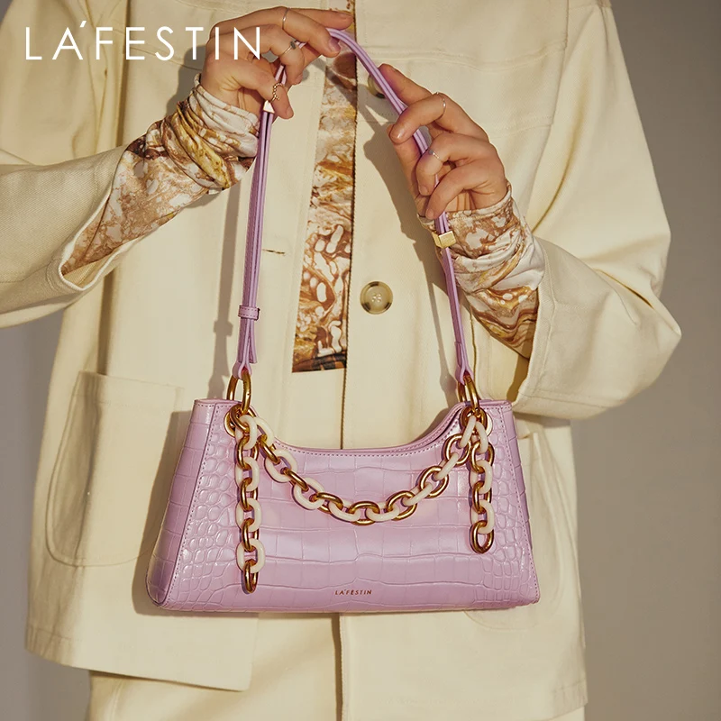 LA FESTIN сумка 2020 новая tide чистая красная дикая мессенджер женская с крокодиловым