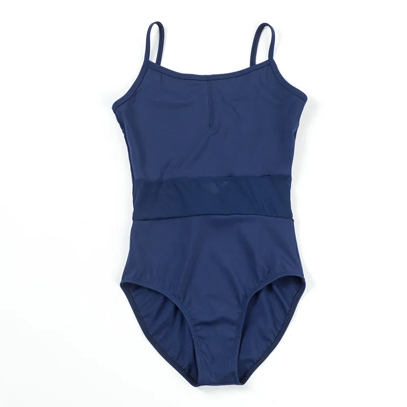 Drak blue Новые Боди для взрослых девочек Для женщин балетные и гимнастические Невидимый балетное трико Для женщин Одежда для танцев, балета, отделанное - Цвет: Drak blue