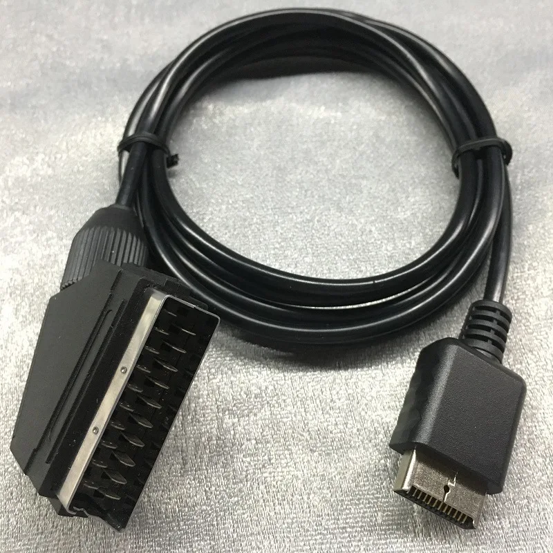 10 шт. кабели SCART 1 8 м/6 футов ТВ AV для Sony Playstation PS2 PS3 Slim Line игровые консоли