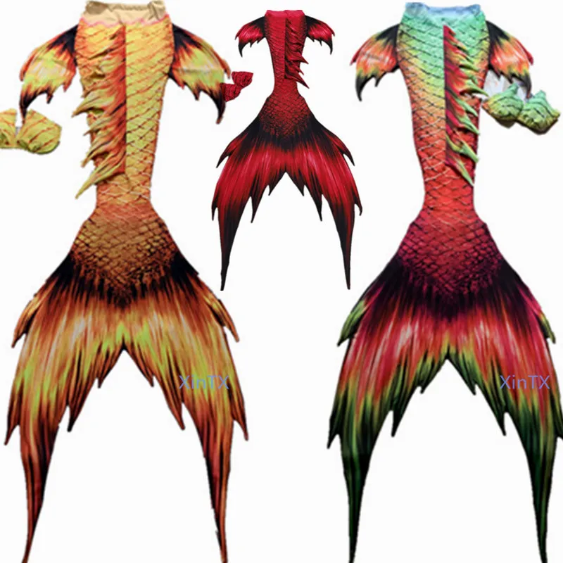 

2020 NEW! Girls Kids/Children Adult Women Man Mermaid Tail With Monofin Photos Props Summer Beach Vacation Cospaly Costumes