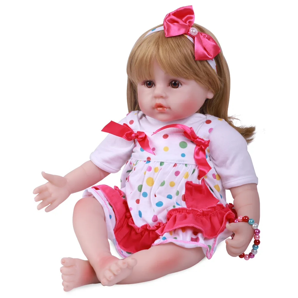 Pickwoo 48 см bebes Кукла реборн девочка кукла мягкий силиконовый хлопок Boneca reborn Brinquedo