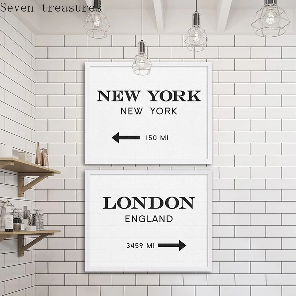 

New York City Print London Art Poster Industrial Wall Decor Gossip Art Two Prints Cheap Art Painting Gifts Home Decor