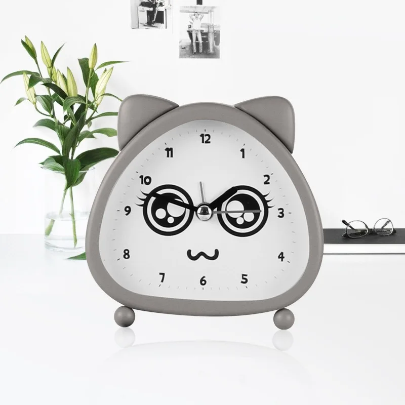 

Simple Creativity Alarm Clock Digital Cartoons Bedroom Electronic METAL Alarm-clock Kids Gift Zegar CyfrowyTable Decor EK50AC