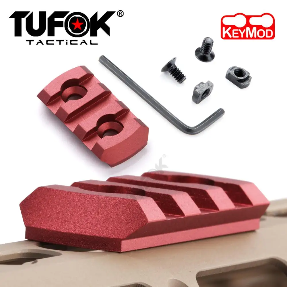 TuFok Keymod Picatinny Rail Adapter супер низкопрофильный 3 слота рельсовая панель Ультра тонкий