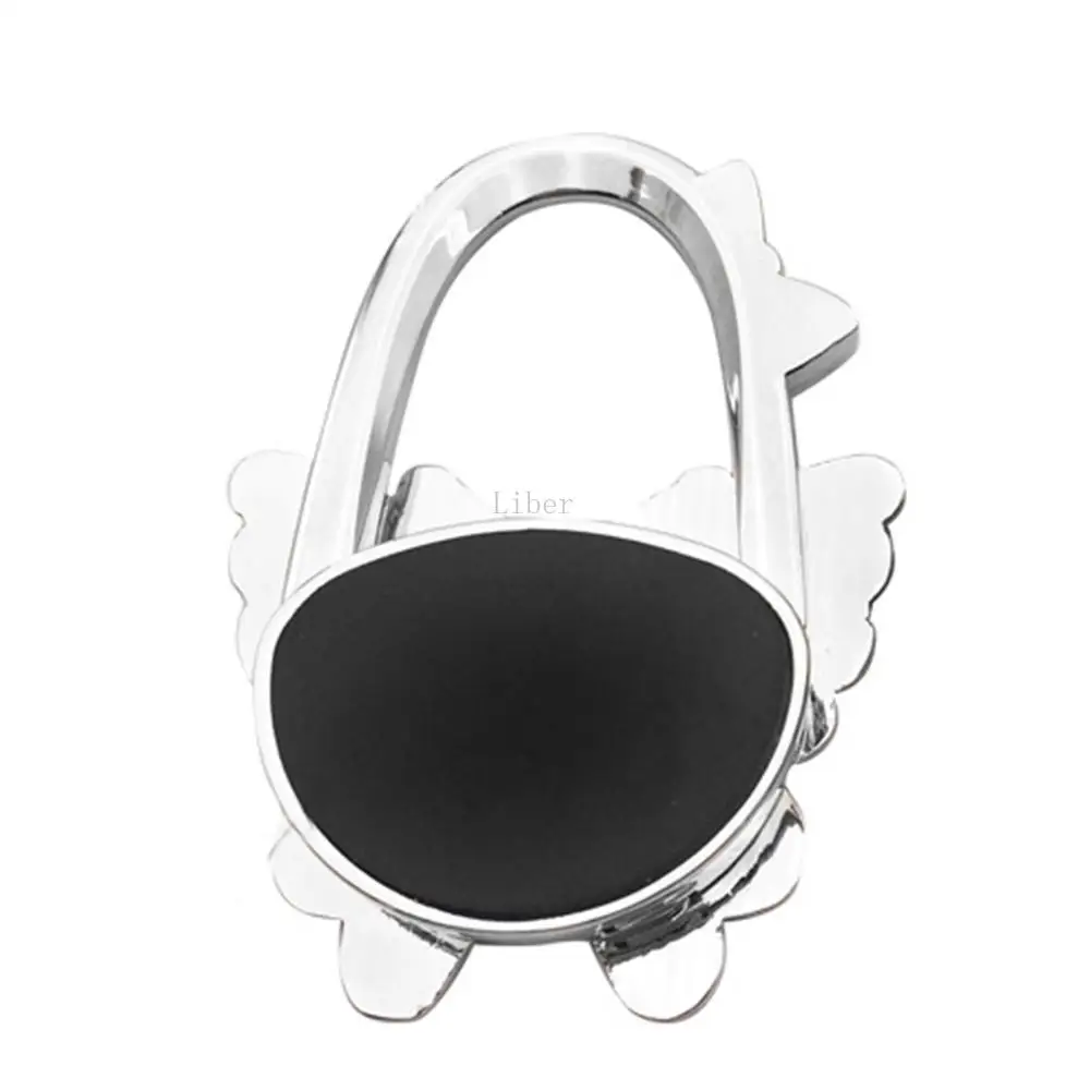 Складной держатель для сумки крючки Блестящая бабочка дизайн сумка стола