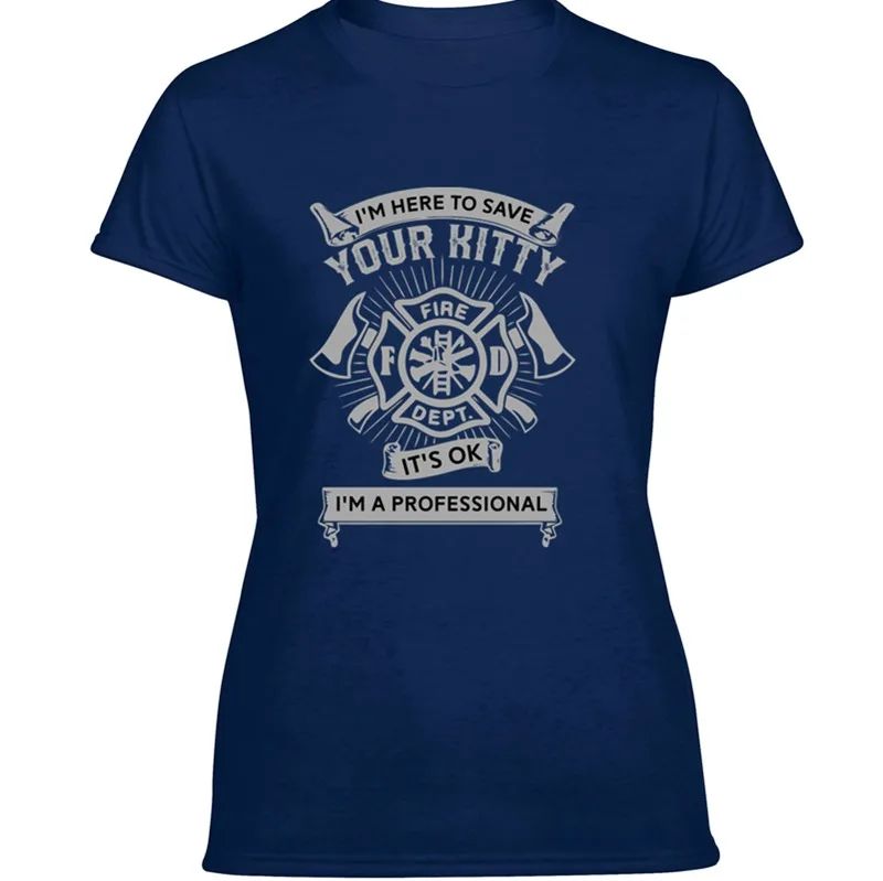 

Printed Funny Gift For Firefighter Or Fireman Firefighter Mens T Shirt Crew Neck Tee Shirt Man Clothes Letter Tee Top
