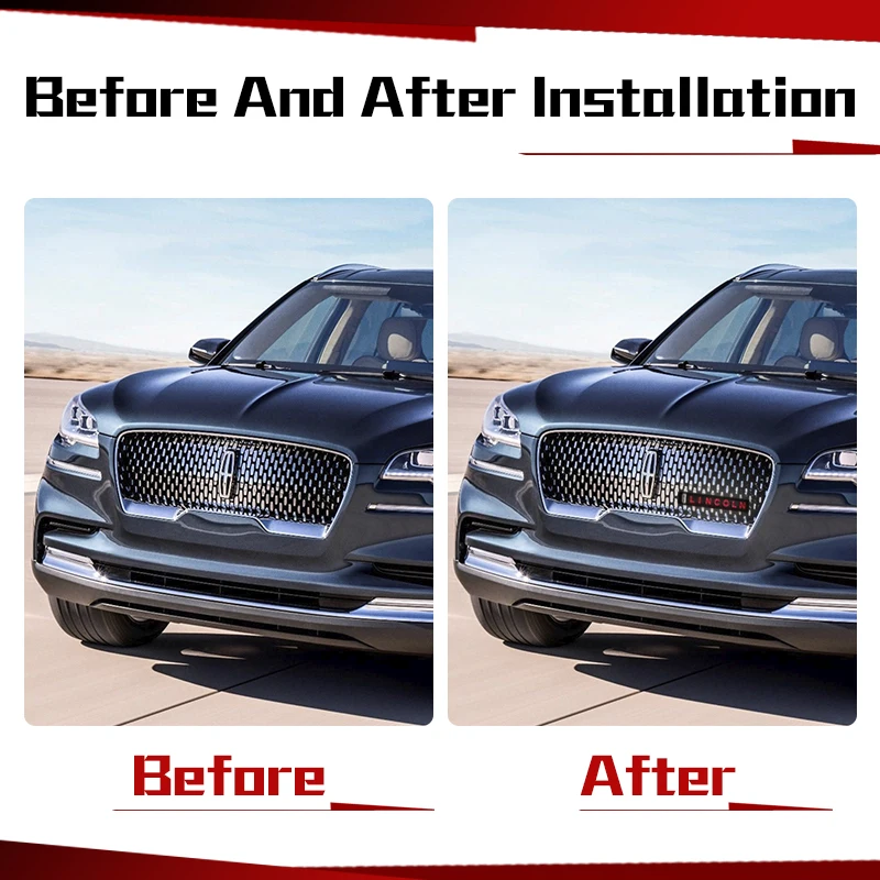 Для Lincoln автомобиль внедорожник эмблемы DRL дневные ходовые светильник капюшон