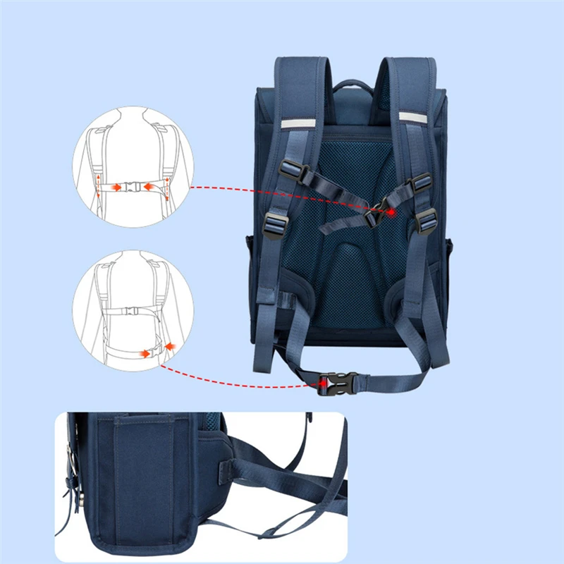 Children's Waterproof Backpack for Teenage Boys Girls Japan Randoseru School Bag For Kids Orthopedic Backpack Students Bookbag