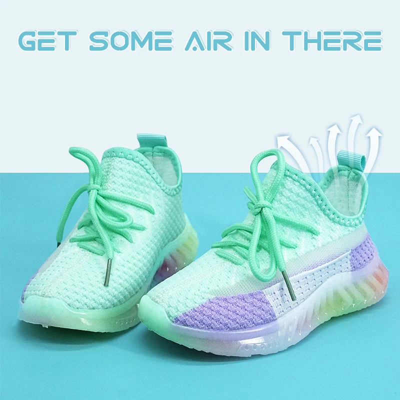 Zapatillas de correr para ni&ntilde;os, zapatos ligeros y transpirables, antideslizantes, informales, para caminar, deportivas para ni&ntilde;as-3