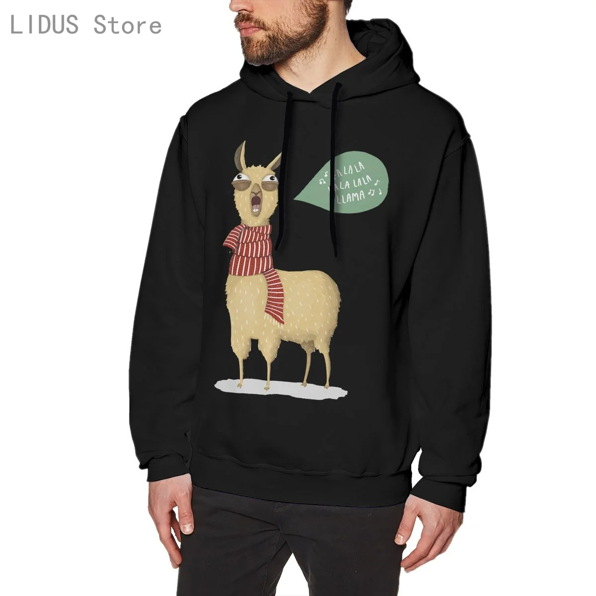 Christmas Holiday Llama Hoodie Sweatshirts Harajuku Creativity Streetwear Hoodies