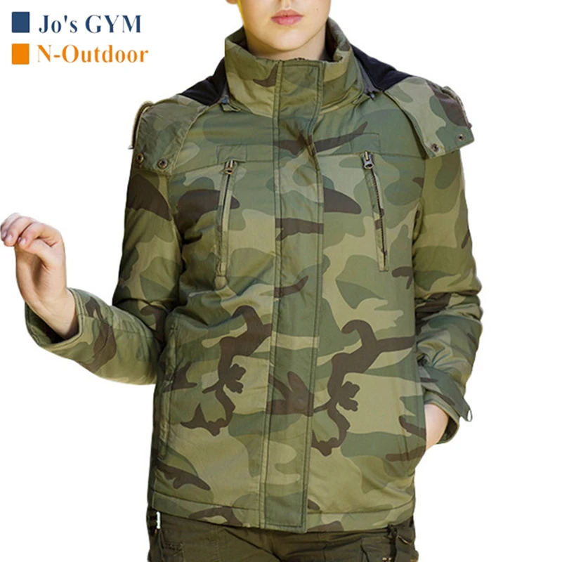 Куртка женская тактическая с капюшоном хлопок цвет в ассортименте|Пальто и