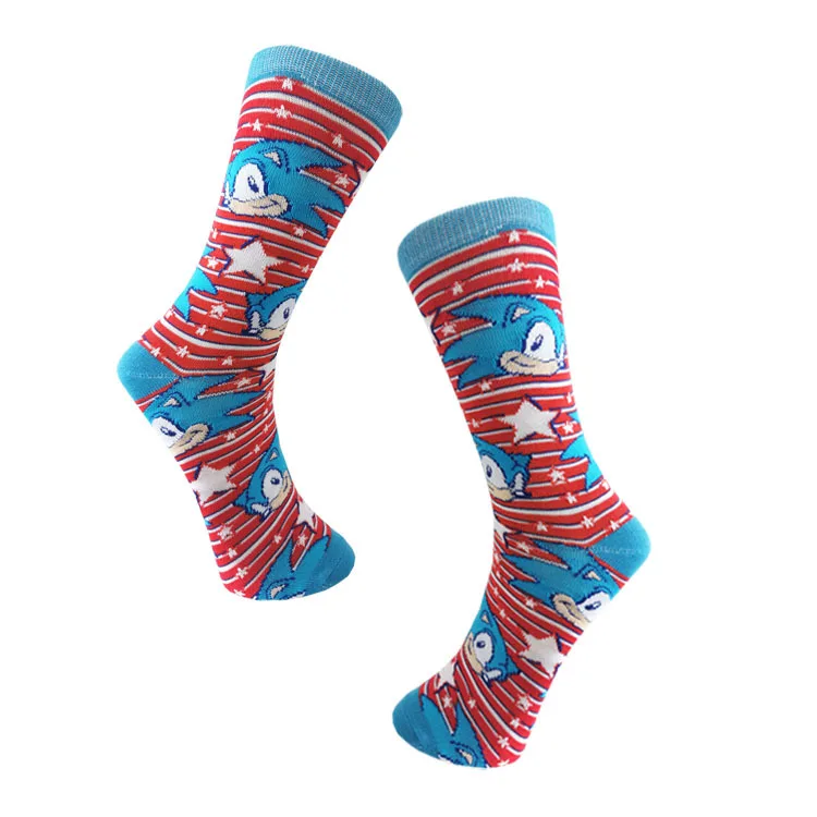 

Cute Anime Socks Men Kawaii Cat Dog Pig Funny Novelty Socks Skater