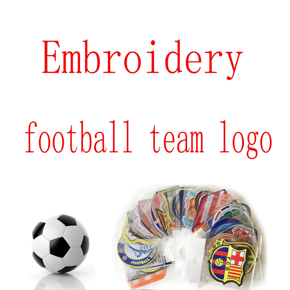 

Embroidery Brand Patches Iron on Football team Logo Fashion Shirt Transfer Sticker