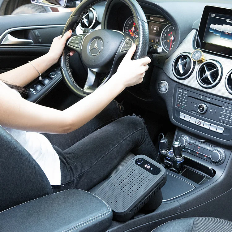 

HEPA Car Air Purifier Travel-Sized Portable w/ H13 Filte ,Ozone-Free for Drivers,Filters Allergens 99%+ Purification