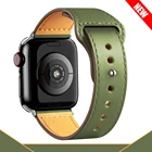 Ремешок кожаный для Apple watch band 44 мм 40 мм 42 мм 38 мм 44 мм, аксессуары для смарт-часов, спортивный браслет для iWatch series 3 4 5 6 se