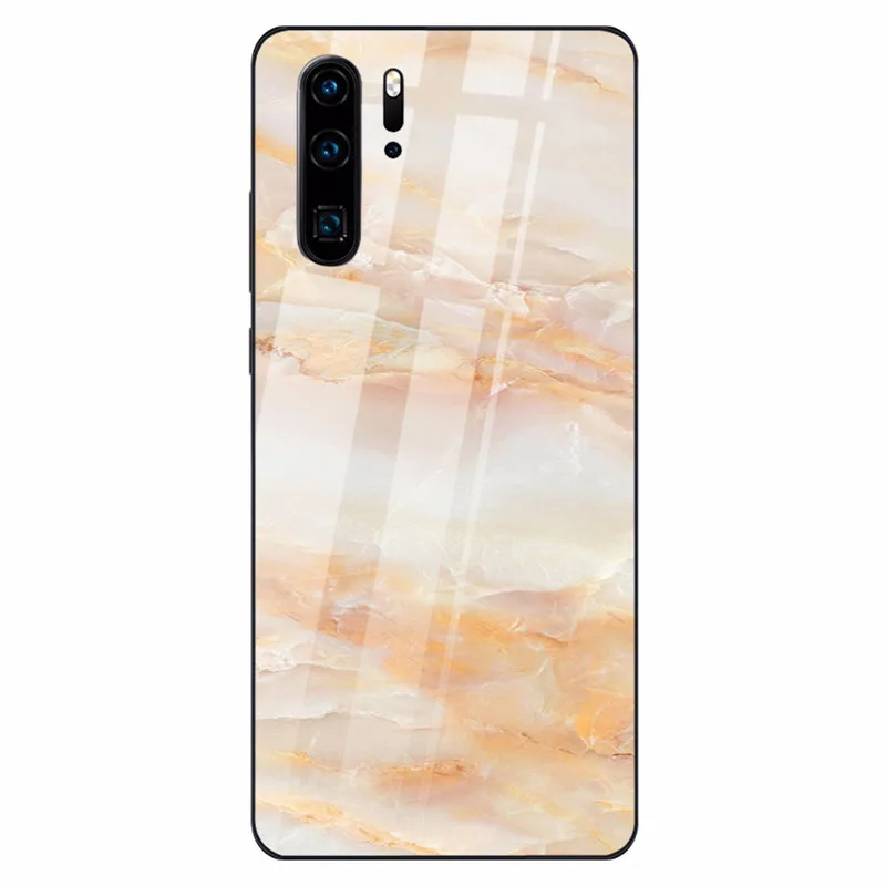 02 Цветной мраморный чехол для телефона huawei P30 P20 Lite Shookproof закаленное стекло чехол для mate 20 Lite Honor 9 10 Lite 8X MAX Nova 3 - Цвет: 02