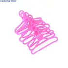 10 шт.лот розовые вешалки из ткани для кукол подарок детские игрушки подарок для девочек