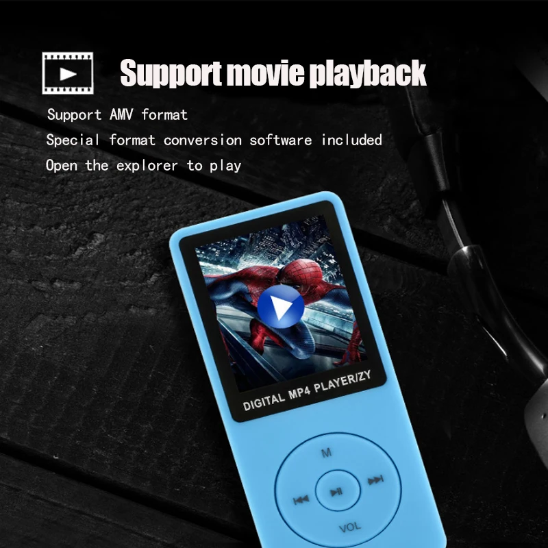 MP4 Music Player Recorder Walkman HIFI Mini FM Radio Video Portable MP3 Metal LCD Screen Games Movie With Earphone Set | Электроника