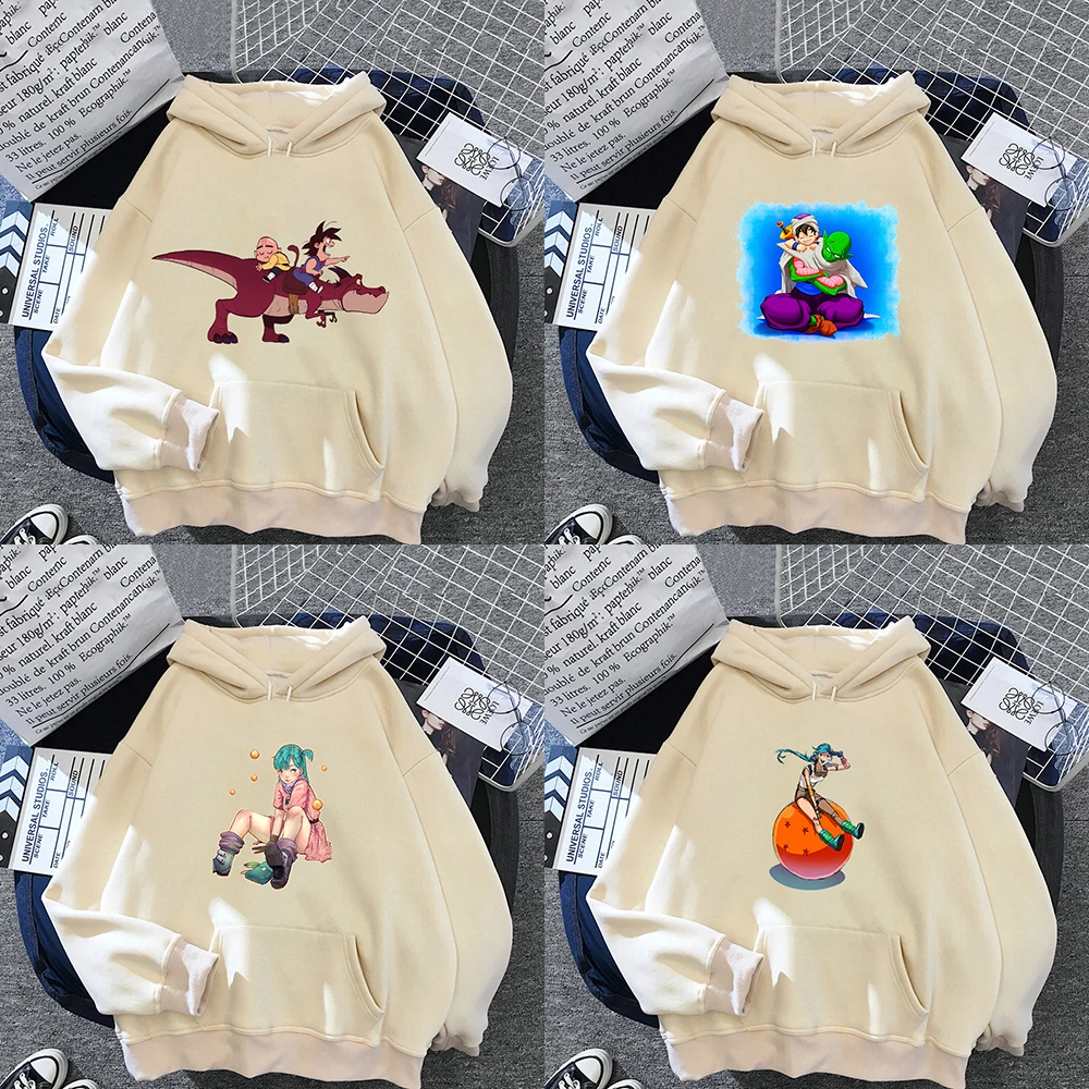 

Men's Hooded Dragon Ball Sweatshirts Son Goku Saiyan Couples Anime Manga Kawaii Cartoons Casual Hoodies Women Urbano Clothes Top