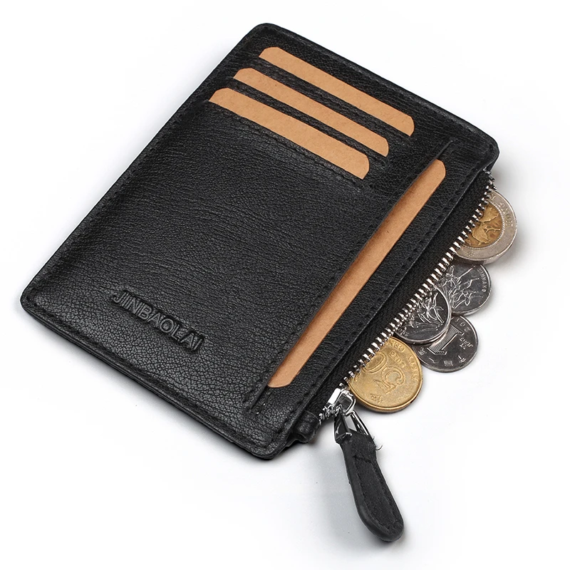 

Fashion Men Pu Bank Card Package Coin Bag Card Holder Bank Card Package Purse New Rfid Blocking Passcase Bifold Wallet