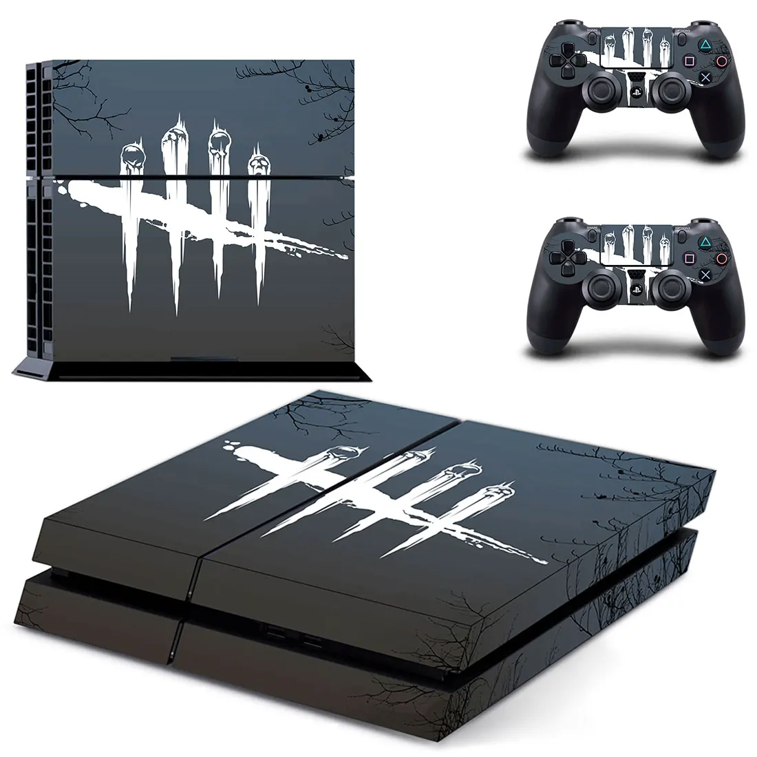 

Наклейка на консоль Playstation 4 Ead PS4 и 2 контроллера, стиль 1