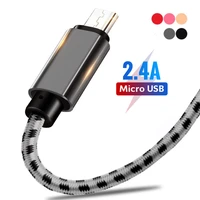 2 4a fast charging micro usb cable data sync for samsung huawei xiaomi 0 25m1m2m3m android nylon braided phone charger cables