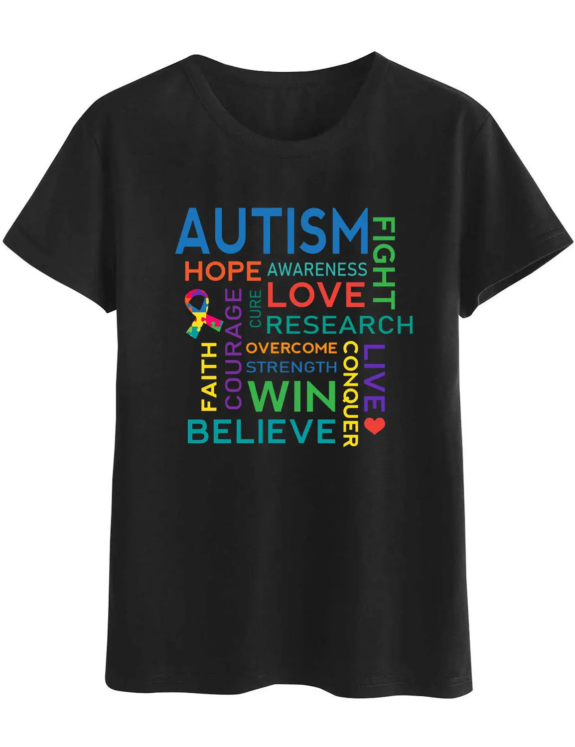 

Wearepinky T shirt Men/Women Fashion High Street Funny T Shirts 90s O-Neck Letter Appliques AUTISM
