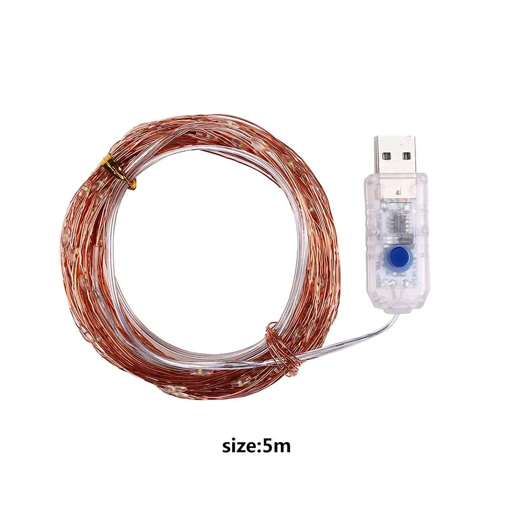 

Hot Sale LED String Light Multi-function 5m Remote Control Copper Wire Decorative Light INS Starry Flashing Light Strings