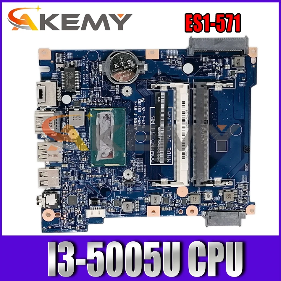 

AKEMY NBGCE11001 NB.GCE11.001 448.09002.001 материнская плата для ноутбука acer Aspire ES1-571 SR27G I3-5005U основная плата полностью протестирована