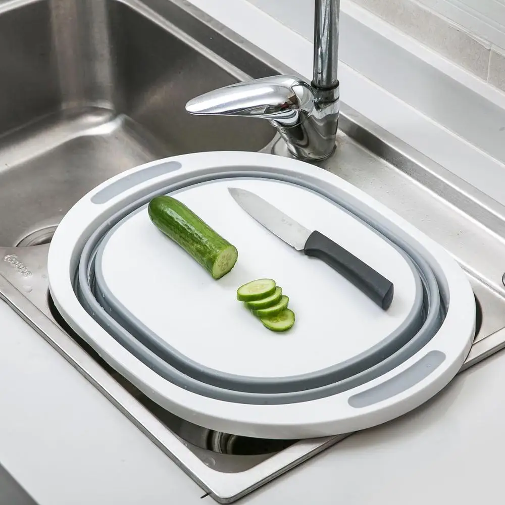 Большая складная корзина для овощей фруктов и раковина пластиковая экономия